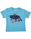 Frugi T-Shirt Azzurra Animali del Mare - 100% Cotone Bio T-shirt