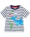 Frugi T-Shirt Beach con Applique Little Beach - 100% Cotone Bio T-shirt