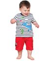 Frugi T-Shirt Beach con Applique Little Beach - 100% Cotone Bio T-shirt