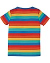 Frugi T-Shirt Favourite - Righe Arcobaleno - 100% Cotone Organico GOTS T-shirt
