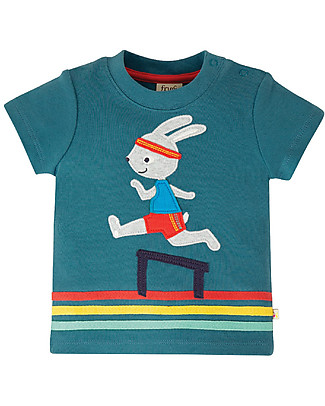 Frugi T-shirt Little Creature - Carta di zucchero/Coniglio - 100% cotone bio T-Shirt e Canotte