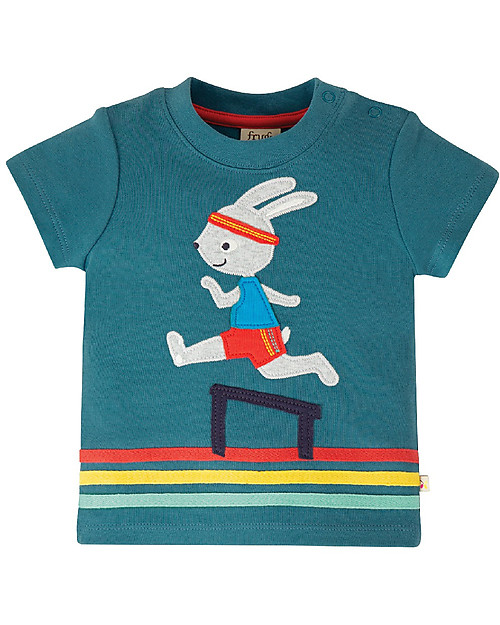 Frugi T-shirt Little Creature - Carta di zucchero/Coniglio - 100% cotone bio T-shirt