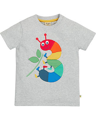 Frugi T-shirt Magic Number Grigia - Bruco - 100% Cotone Organico GOTS T-shirt