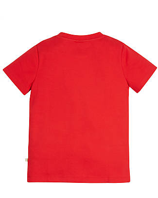 Frugi T-shirt Magic Number Rossa - Zebra - 100% Cotone Organico GOTS T-shirt