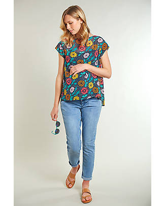 Frugi Top + Canotta Maternità ed Allattamento Kira - Dalia - Tessuto Eco-Friendly T-shirt