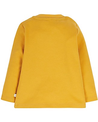 Frugi Top con Applique Doug - Pompieri - Cotone bio Maglie Manica Lunga