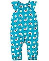 Frugi Tuta Bimba con Spalline, Celeste/Lama - Cotone bio elasticizzato Tutine Lunghe