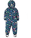 Frugi Tuta Impermeabile Puddle Buster Suit, Marine Blue Tractors - 100% materiale riciclato! Tute Invernali