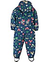 Frugi Tuta Impermeabile Puddle Buster Suit, Marine Blue Tractors - 100% materiale riciclato! Tute Invernali
