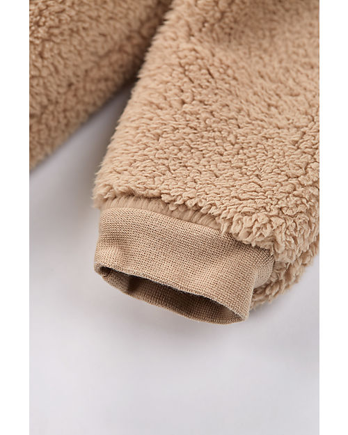 Frugi Tuta Intera Teddy in Pile - Beige - Calda e Comoda! Tute Invernali