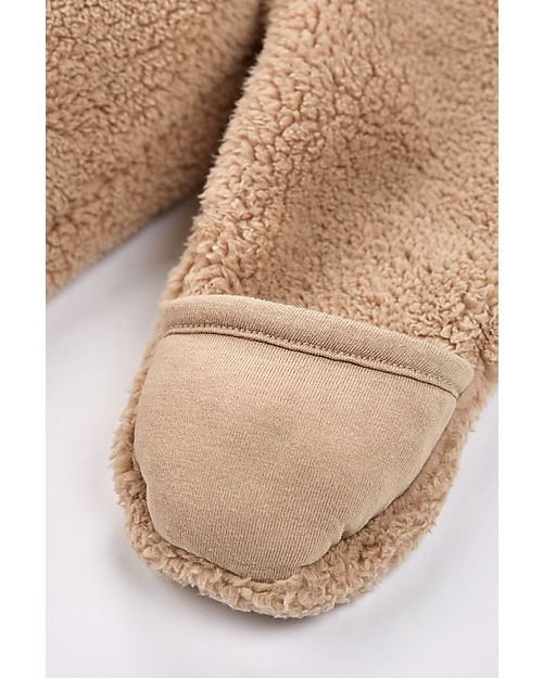 Frugi Tuta Intera Teddy in Pile - Beige - Calda e Comoda! Tute Invernali