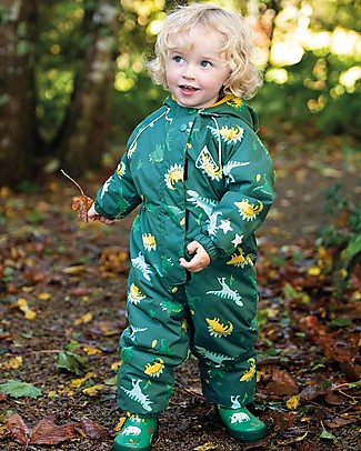 Frugi Tuta Termica Explorer All In One, Giant Dino Field - Impermeabile e FOderato Tutine Termiche