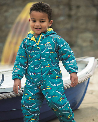 Frugi Tuta Termica Impermeabile e Foderata Explorer All In One (1-5 anni) - Porcospino - Fatta con bottiglie di plastica riciclata! Tutine Termiche