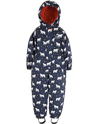 Frugi Tuta Termica Impermeabile e Foderata Explorer All In One - Orso Polare - Eco-friendly! Tutine Termiche