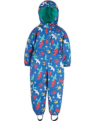 Frugi Tuta Termica Impermeabile e Foderata Explorer All In One - Uccelli - Eco-friendly! Tutine Termiche
