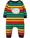 Frugi Tutina Charlie - Righe Arcobaleno/Pecorella - Cotone Bio Tutine Lunghe
