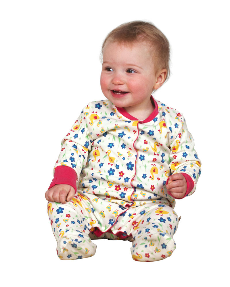 Frugi Cappellino con Nodo Neonato - Anatroccoli in Fiore - 100% Cotone Bio  bambina