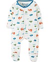 Frugi Tutina Con Piedi, Dinosauri - 100% cotone bio Tutine Lunghe