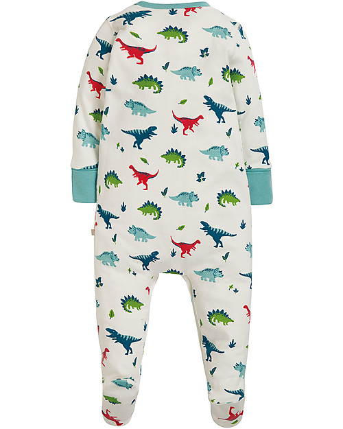Frugi Tutina Con Piedi Lovely - Dino - cotone bio Tutine Lunghe
