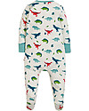 Frugi Tutina Con Piedi Lovely - Dino - cotone bio Tutine Lunghe