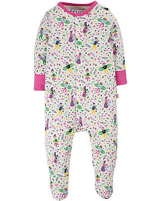 Frugi Tutina con Piedi Lovely - Fate - Cotone Bio Tutine Lunghe Con Piedi