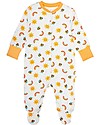 Frugi Tutina con Piedi Lovely, Sole/Api - Pacco da 2 - 100% Cotone Bio Tutine Lunghe