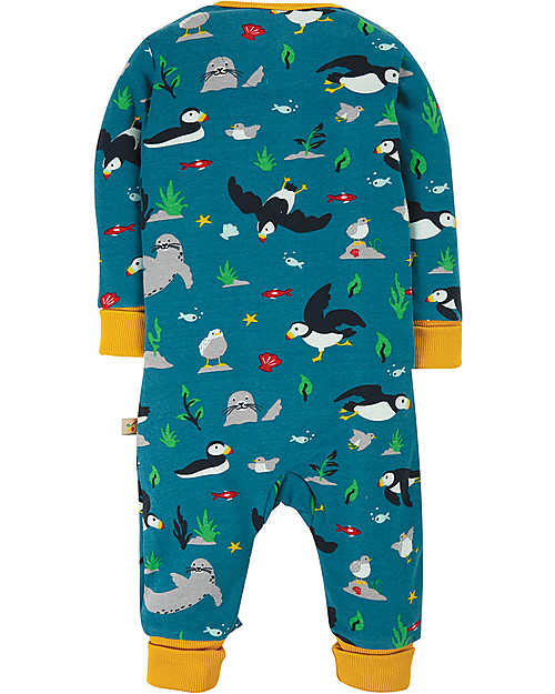 Frugi Tutina con Zip Zennor - Pulcinella di Mare - Cotone Tutine Lunghe
