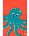 Frugi Tutina Costume Little Sun Safe - Tiger Orange/Octopus - Arancio/Polpo - UPF 40+ T-shirt Anti UV