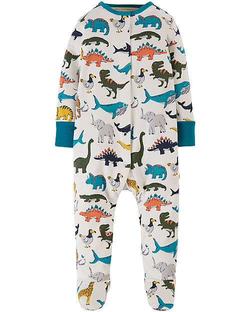 Frugi Tutina Lovely - Animali e Dinosauri - Day at the Museum - Cotone Organico Tutine Lunghe