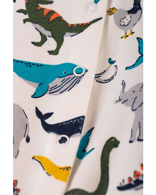 Frugi Tutina Lovely - Animali e Dinosauri - Day at the Museum - Cotone Organico Tutine Lunghe