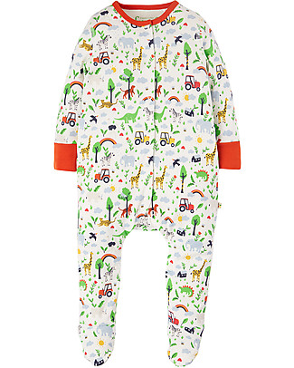 Frugi Tutina Lovely Babygrow - Frugi Farm - 100% Cotone Organico GOTS Tutine Lunghe