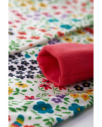 Frugi Tutina Lovely Babygrow - Garden Life - 100% Cotone Organico GOTS Tutine Lunghe