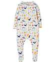 Frugi Tutina Lunga Neonato - Bianco Mare Arcobaleno  - Cotone Bio Tutine Lunghe