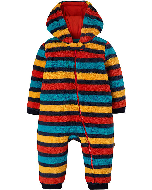 Frugi Tutona in Pile - Righe Arcobaleno Tute Invernali