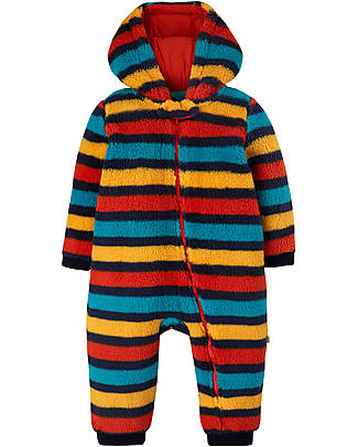 Frugi Tutona in Pile - Righe Arcobaleno Tute Invernali