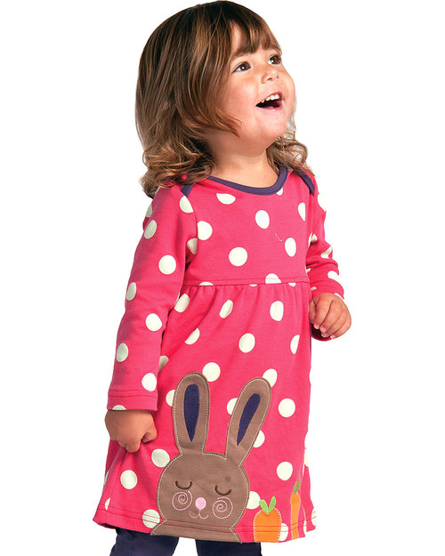 Frugi Vestito Rosy il Coniglietto - 100% Cotone Bio - ULTIMI 2 TG 3-6 MESI! Vestiti_