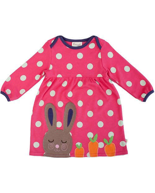 Frugi Vestito Rosy il Coniglietto - 100% Cotone Bio - ULTIMI 2 TG 3-6 MESI! Vestiti_