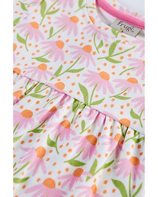 Frugi Vestito Stampato - Echinacea Rosa - Cotone Bio Vestiti_