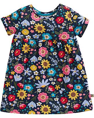 Frugi Vestito Tallie - Indaco - Pollinators - 100% Cotone Organico Vestiti_