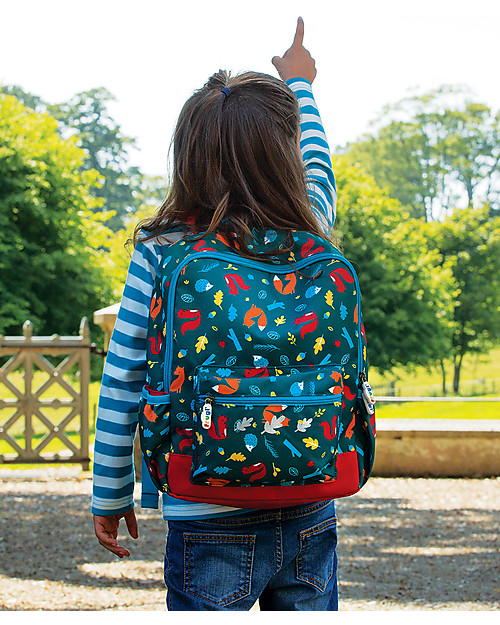 Frugi Zainetto Adventurers - Bosco - Fatto con Materiale Riciclato! Zaini Asilo