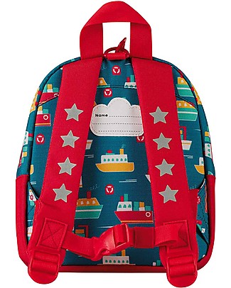 Frugi Zainetto Little Adventurers - Navi - Tessuto Reciclato Zainetti