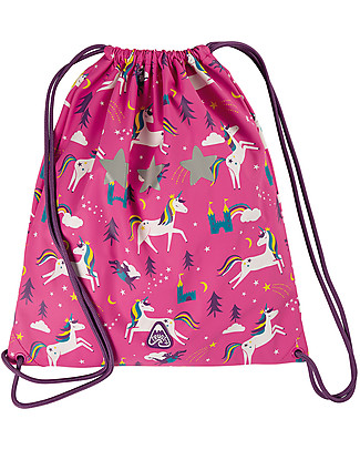 Frugi Zainetto Morbido con Dettagli Riflettenti - Unicorni - Waterproof e Reciclato! Zainetti