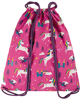 Frugi Zainetto Morbido con Dettagli Riflettenti - Unicorni - Waterproof e Reciclato! Zainetti