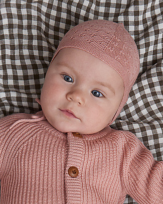 Fub Cappellino Baby, Rosa - 100% Lana Merino Cappelli Invernali