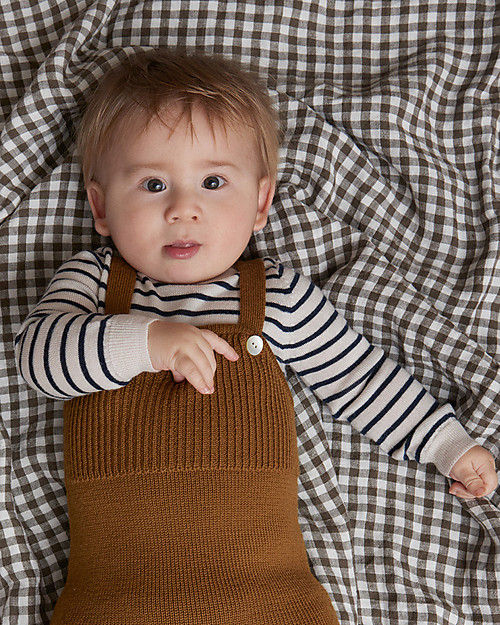 Fub Maglione Baby, Ecru/Blu - 100% Lana Merino Maglioni