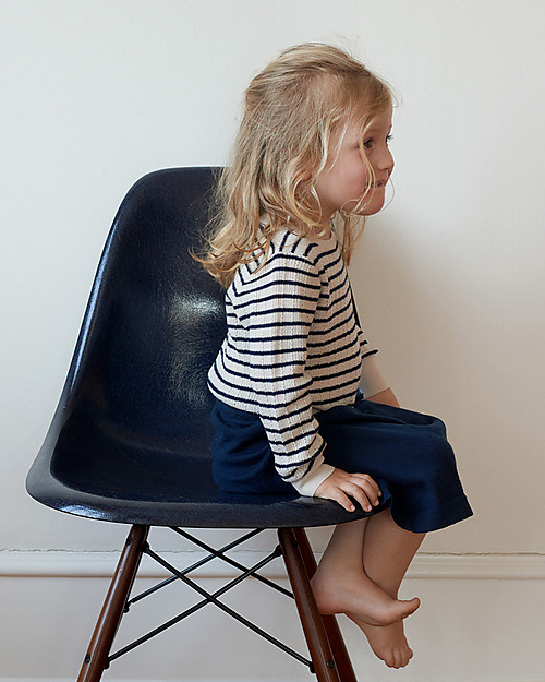 Fub Maglione Baby, Ecru/Blu - 100% Lana Merino Maglioni