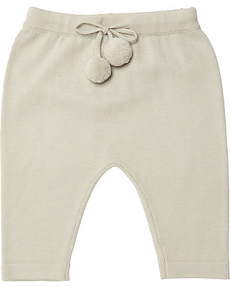 Fub Pantaloni Comodi Baby, Ecru - 100% Lana Merino Pantaloni Lunghi
