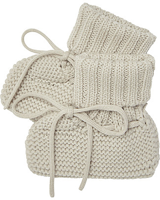 Fub Scarpine Baby, Ecru - 100% Lana Merino Scarpe
