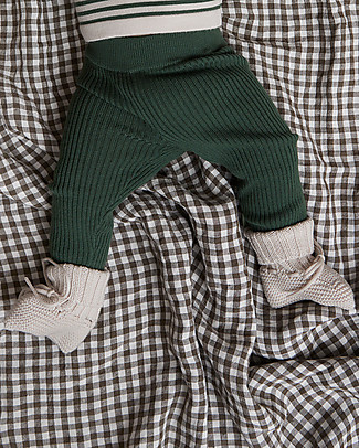 Fub Scarpine Baby, Ecru - 100% Lana Merino Scarpe