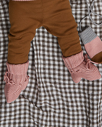 Fub Scarpine Baby, Rosa - 100% Lana Merino Scarpe